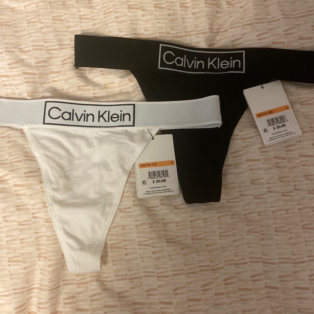 Calvin Klein logo thongs